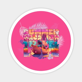 Summer Vacation Travel Love Magnet